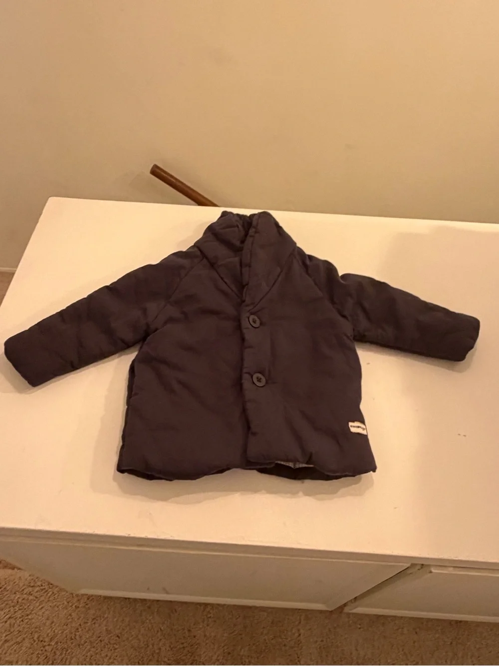 ZARA Baby Essentials Padded Blazer Jacket Navy 12-18M Size 86